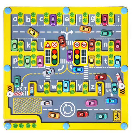 باركينغ الحروف المغناطيسي: أفضل لعبة تعليمية لتنمية ذكاء الطفل وبديل الهاتف المثالي