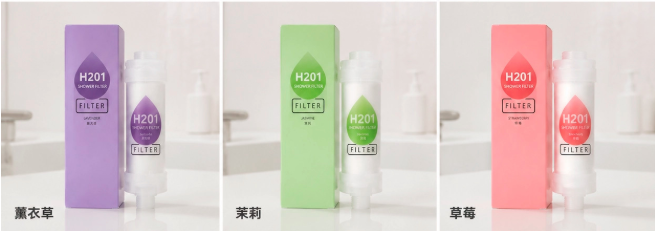 فلتر الدش H201 بفيتامين C المعطّر 🚿 ماء أنقى وريحة تدوم