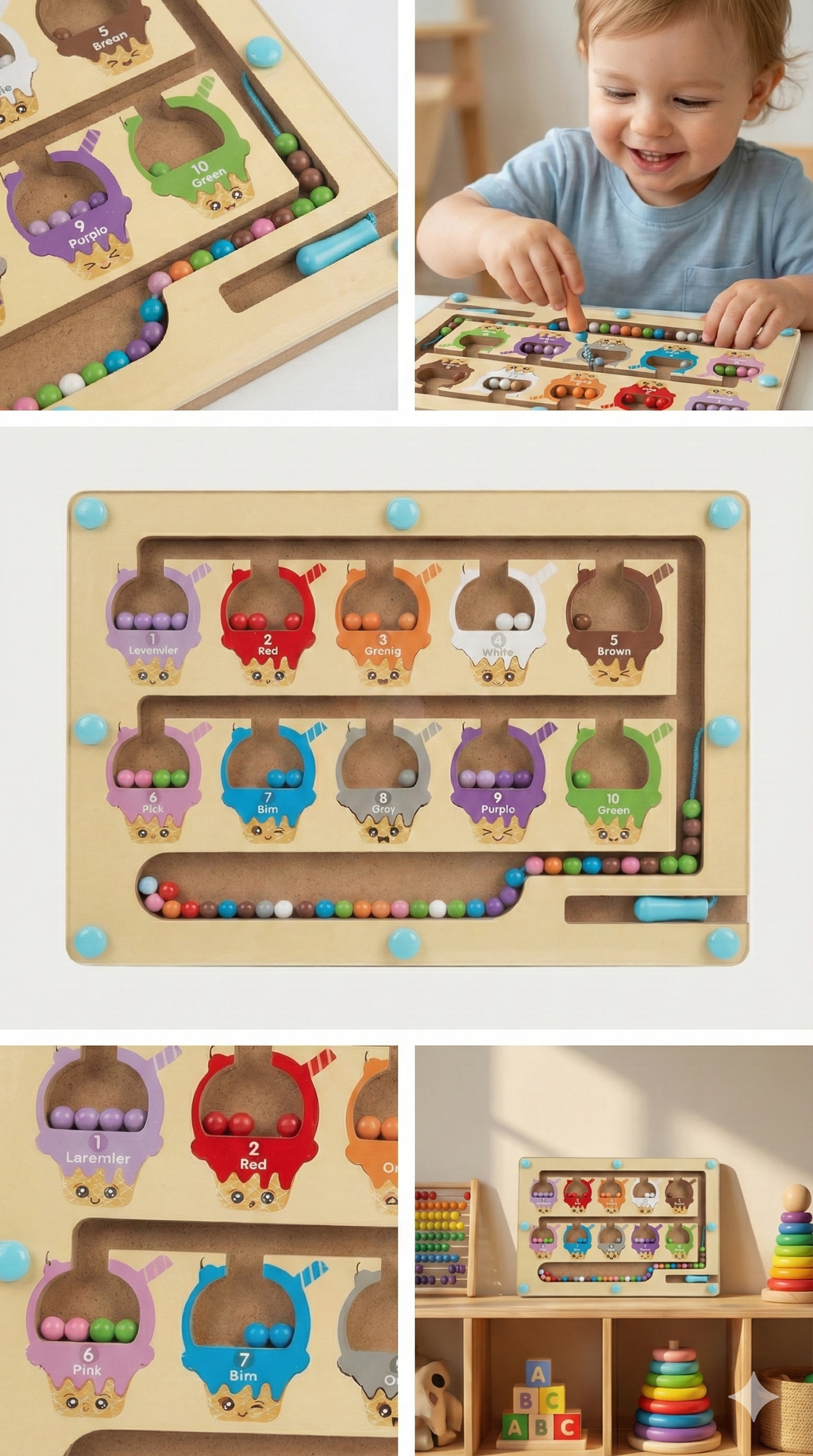 Magnetic Maze – لعبة المتاهة المغناطيسية التعليمية للأطفال